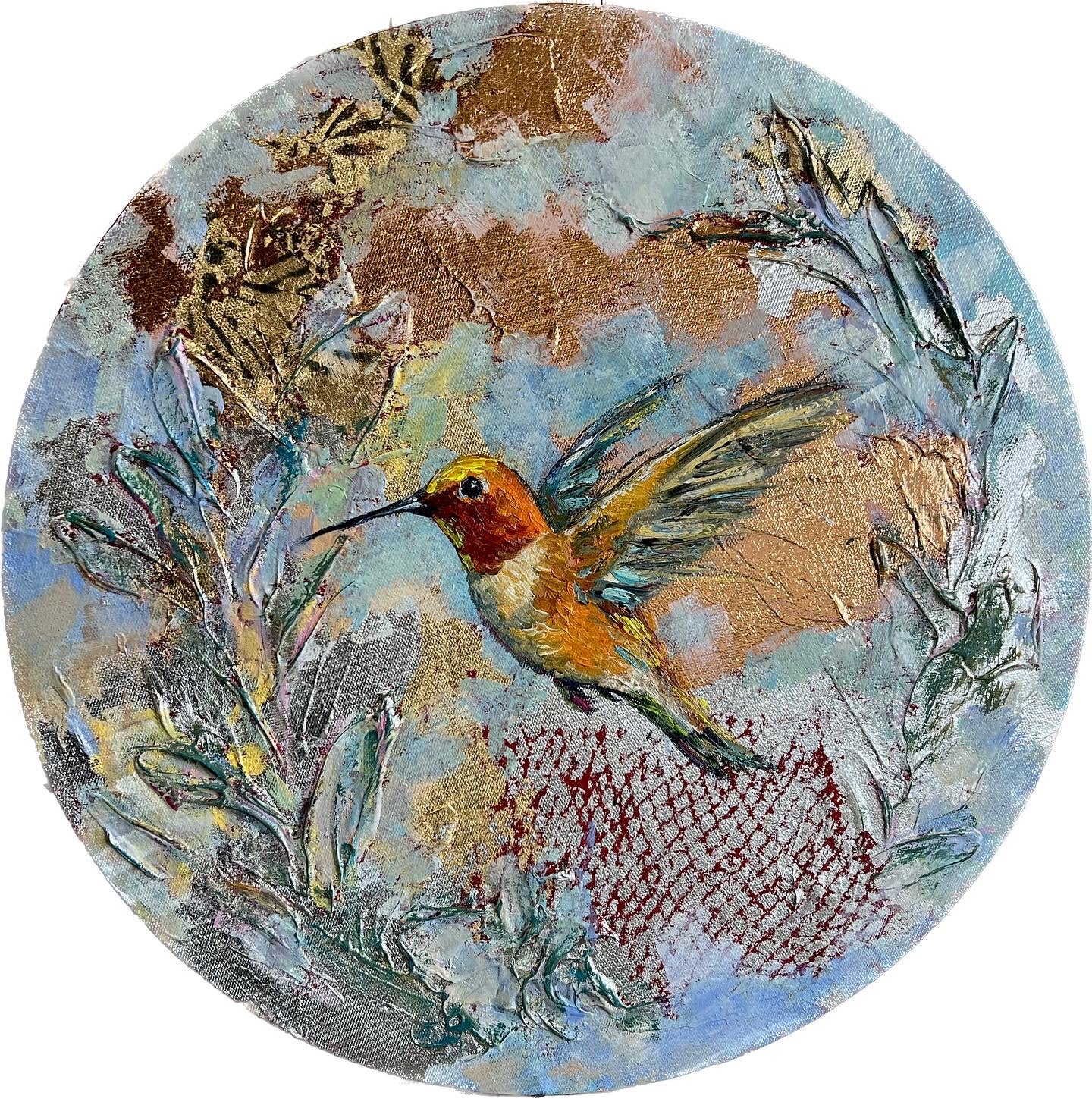 Hummingbird carrying our hopes for love |