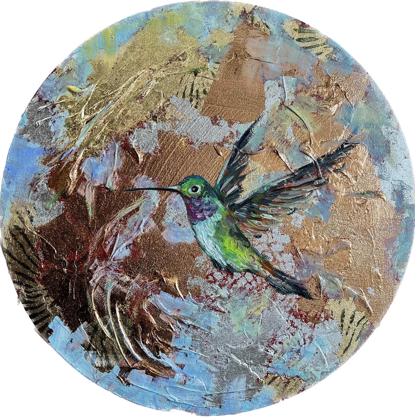 Hummingbird carrying our hopes for love |